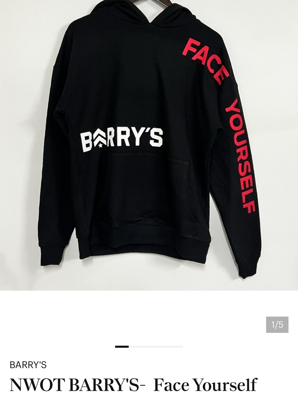 Black 'Face Yourself' Hoodie - Men's Sweatshirt